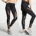 Gillberry High Waist Fitness Yoga Sport Pants Printed Stretch Point Leggings FBA (S, Black E)