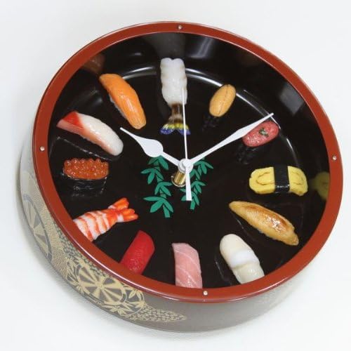 Japanese Sushi Wall Clock (Made in Japan)