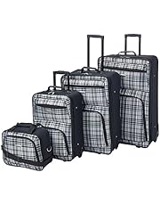 Rockland Fashion Softside Upright Luggage Set