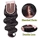 EVA HAIR Brazilian Body Wave Top Closure Unprocessed Human Hair Lace Closure Bleached Knots with Baby Hair Middle Part Closure