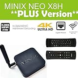 MINIX NEO X8-H Plus, 64-bit Quad-Core Media Hub for Android [2GB/16GB/4K/XBMC/KODI] + Remote Keyboard (A2 Lite Remote)