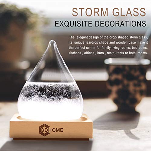 image for 3DHOME Storm Glass Bottle Weather Forecaster - Creative Fashion Crysta