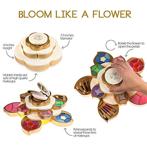 CoralBeau Luxurious Makeup Set for Women - Flower Shaped, Makeup Kit for Teen Girls - Adult Flower Makeup Kit - Image 3