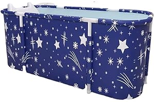 XIMI AOMAI Portable Bathtub For Shower Stall, Large 47 inch Foldable Soaking Bathing Tub for Adults, Separate Family Bathroom Japanese SPA Collapsible Tub, Ideal for Hot Bath Ice Bath