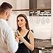 Orblue Under Cabinet Wine Glass Rack and Holder w/Universal Mounting Kit and Screws, Chrome Undercabinet Rack, Up to 9 Wine Glasses