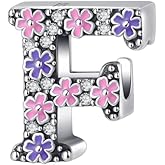 Lakese 925 Sterling Silver A-Z Letter Charms for Women Bracelet Necklace Pendants with 5A Cubic Zirconia,Alphabet Charms for Christmas Anniversary,Jewelry Gift for Women Friends Family