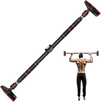 Amazon Sykooria 懸垂バー ネジ不要 安全ロック付き 滑り止め 懸垂マシン 突っ張り棒 室内用 腹筋トレーニング 懸垂器具 Sykooria 懸垂器具