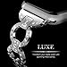 For Apple Watch Band 38mm 42mm,Valband Stainless Steel Bling Wristband Replacement Strap for Apple Watch Series 3 Series 2 Series 1 Nike+ Sport Edition (42mm, Silver)