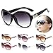 FUNOC Vintage Sunglasses Womens Polarized Oversized Retro Glasses Eyewear