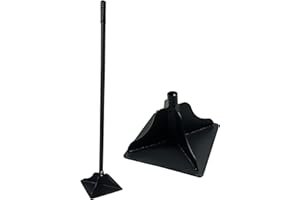 Zhitaoxun 48 inch Steel Tamper with Handle 8 Inch X 8 Inch Garden Yard Tamper, Heavy Duty Well Tool for Leveling Soil Installing Pavers and Repairing Unevenness