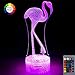FOCUSKY Flamingo Night Light for Kids,Dimmable LED Nightlight Bedside Lamp,16 Colors+7 Colors Changing,Touch&Remote Control,Best Flamingo Toys Birthday for Girls Boys (Flamingo)