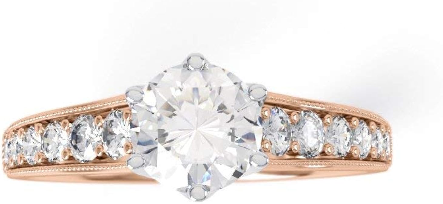 Diamond Rings Bonnie 18K Rose Gold 0.40ct Diamond Engagement Ring