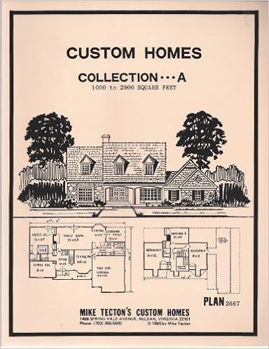 Custom Homes Collection 1 000 To 2 900 Square Feet Collection A Tecton Mike Amazon Com Books