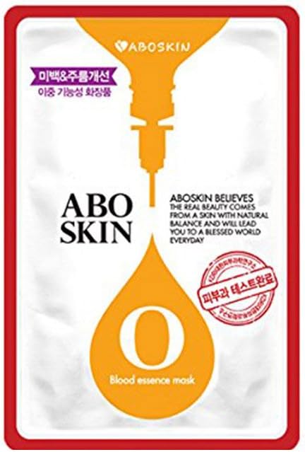 Your Blood Type cosmetics ABOSKIN Blood Type Essence Linger Water Mask 10ea set Korean Cosmetics, A/B/O/AB (O Type)