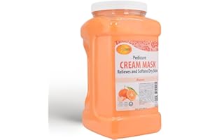 SPA REDI - Body and Foot Cream Mask, Mandarin, 128 Oz - Pedicure Massage for Tired Feet and Body, Hydrating, Fresh Skin - Infused with Hyaluronic Acid, Amino Acids, Panthenol, Comfrey Extract
