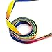 Polyester Rainbow Color Shoelaces Shoe Laces Tie for Casual Sport Athletic Shoes