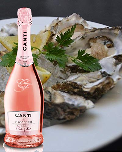 Canti Prosecco D.O.C. Rosè Millesimato mit Cellophan - trocken - Schaumwein Italien Wein Prosecco (1 x 0.75 l) – Bild 4