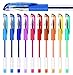 Color Technik Glitter Gel Pens, Set of 80 Glitter and Neon Glitter Pens, Best Assorted Colors, No Duplicates, 40% More Ink, Enhance Your Adult Coloring Book Experience Now, Idea!