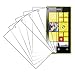 Nokia Lumia 520 Screen Protector Cover, MPERO Collection 5 Pack of Clear Screen Protectors for Nokia Lumia 520