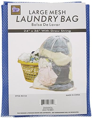 Large Mesh Laundry Bag - Draw String Washing Bag - 24 X 36