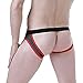 MASS21 Men’s Counter Pouch Low Rise Jock Strap Supporter Sporty Thong Black Size L