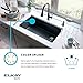 Elkay Quartz Classic ELGULB3322MC0 Equal Double Bowl Undermount Sink with Aqua Divide, Mocha