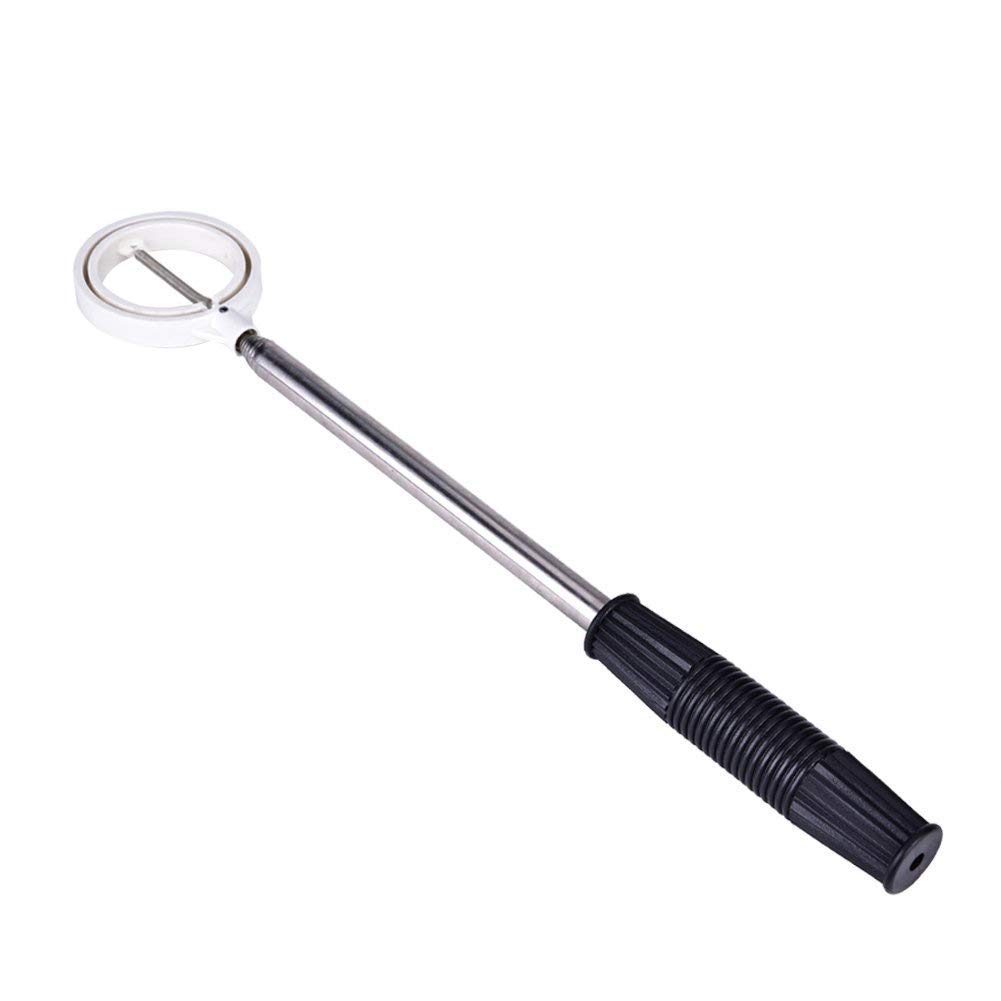 Dioche Ball Retriever, Stainless Telescopic Ball Retriever Automatic Locking Scoop, Pick Up in Woods, Water, and Bushes, Comfortable Handle Grip, Accessories Gift for Men