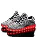 Joansam 7 Colors LED Luminous Unisex Sneakers Men & Women USB Charging Light Colorful Glowing Leisure Flashing Shoes Sprot Shoes JSSG07-40