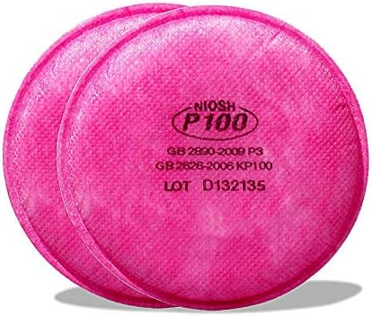 Particulate Filter Compatible with 2097 P100, Used on 6000 7000 FF-4 filters, 4.3 inches (6PCS, 3 pairs)