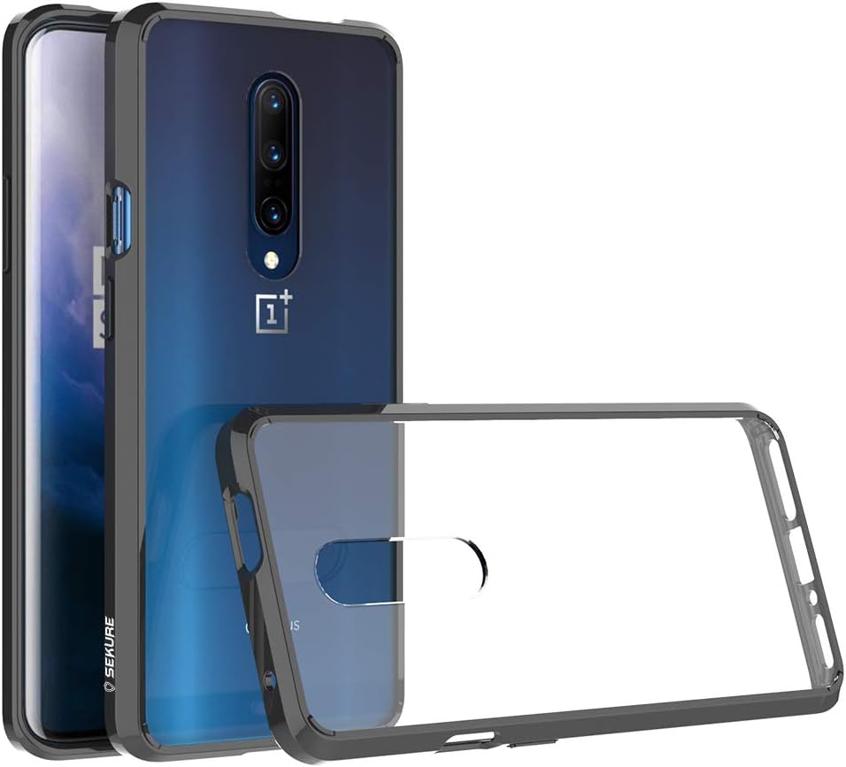 Sekurein Hybrid Air Bumper Case for OnePlus 7 Pro (Black)