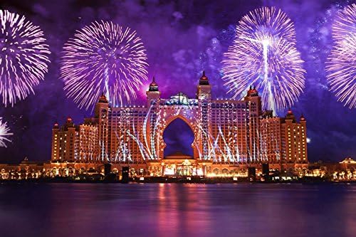 Rocament 30x20 Inches Wall-Canvas Stickers Poster Dubai Hotel - Wall Art Prints For Home Decoration