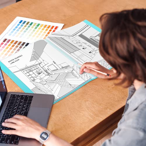 Dunwell Art Portfolio Binder 9x12 Presentation Folder 9 x 12 (Aqua