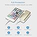PISEN 2-in-1 Portable Charger - Battery Pack with Foldable AC Plug - 5000mAh Power Bank for iPhone, iPad, Android, Tablets, Samsung Galaxy and More (Gold)