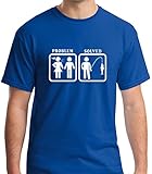 Raw T-Shirt's Problem Solved - Fishing Camping Hunting Husband Men's T-Shirt