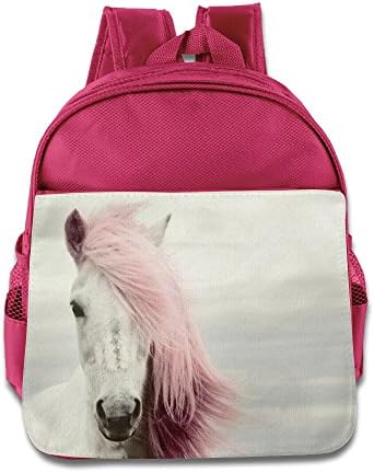Lightweight School Backpack Kids Pink Hair Horse Bookbag Toddler Dayback