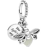 925 Sterling Silver Christmas Beads Charms for Bracelets Necklaces, Elk Turtle Butterfly Firefly Infinity Snowflake Santa Love Dangle Pendant Valentine's Day Birthday Charms Jewelry Gift for Women