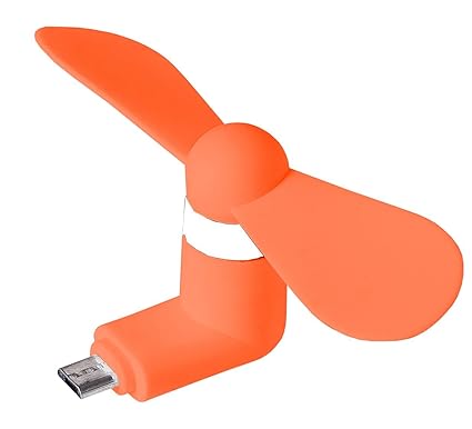MyGadget Micro USB Ventilator - Anschluss für Smartphones - für OTG fähige Android Handys u.a. Samsung S7, S6, Edge HTC, Sony