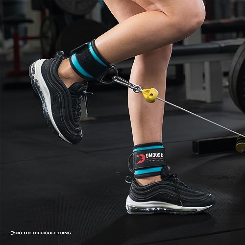 DMoose Ankle Strap for Cable Machines Gym & Workout Kickback Cuffs