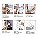 Organic Drool Bib for Lillebaby 360-3-Piece Set, 100% Bamboo Cotton Teething Pad & Strap Wraps for Boys & Girls | Unisex Grey Stars on White by Baby Preferred