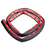AutoEC New Weather Stripping Seals the Door Seal Car Noise (Black, 275 Inches,Big D)