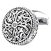 KONOV 2pcs Rhodium Plated Men's Vintage Celtic Cross Shirts Cufflinks, Wedding, Silver, 1 Pair