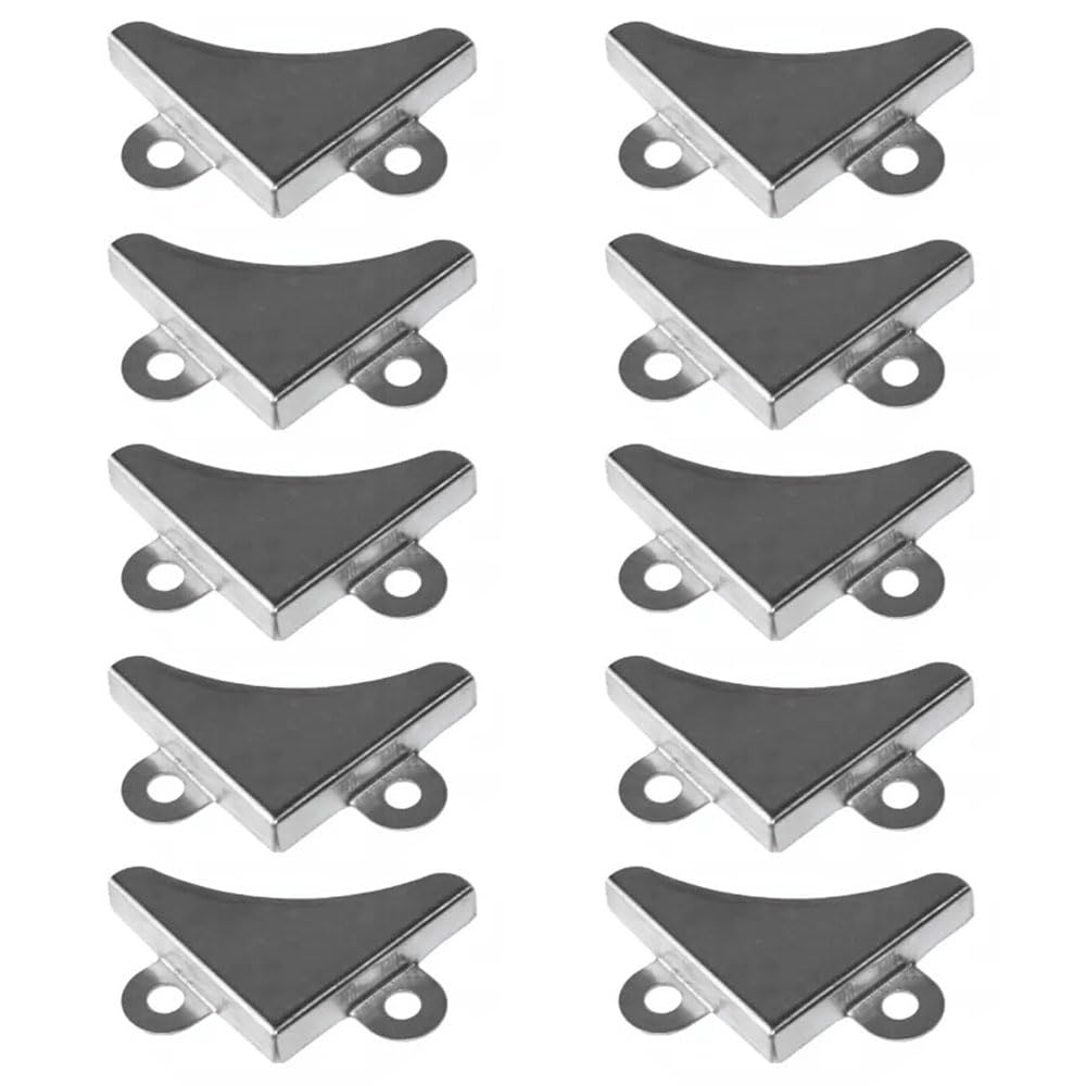 ONTRJIYG 10 Pcs Mirror Fastening Bracket Corner Clips for Bathroom Glass Mirror Hanging Pictures