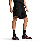 PUMA Men's Standard BMW M Motorsport Essentials Fleece 7" Shorts, Black SS25, Medium