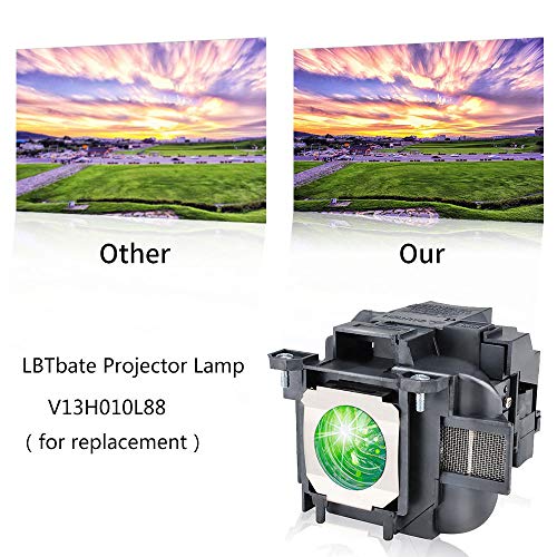 LBTbate Projector Lamp Bulb ELPLP88/V13H010L88 for Epson PowerLite Replacement Home Cinema EB-S04, EX7240 Pro, EX9200 Pro, VS240, VS340, VS345, EX3240, EX5240, EX5250 Pro, 2040, 2045, 1040, 640, 740HD