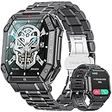 LIGE Military Smart Watch for Men Bluetooth