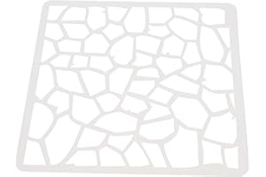 Zerodeko Geometric Stencil Template for DIY Projects Reusable Wood Crafting and Tile Painting Stencils for