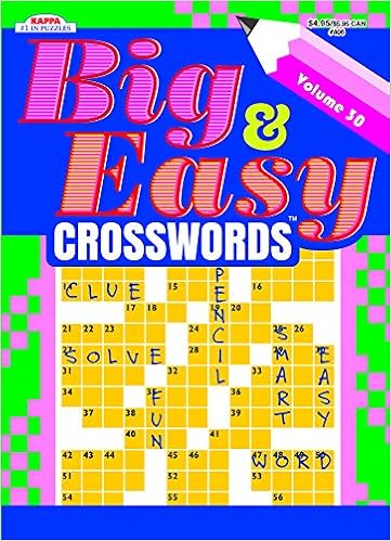 Big Easy Crosswords Puzzle Book Volume 30 Kappa Books Publishers 9781559931076 Amazon Com Books