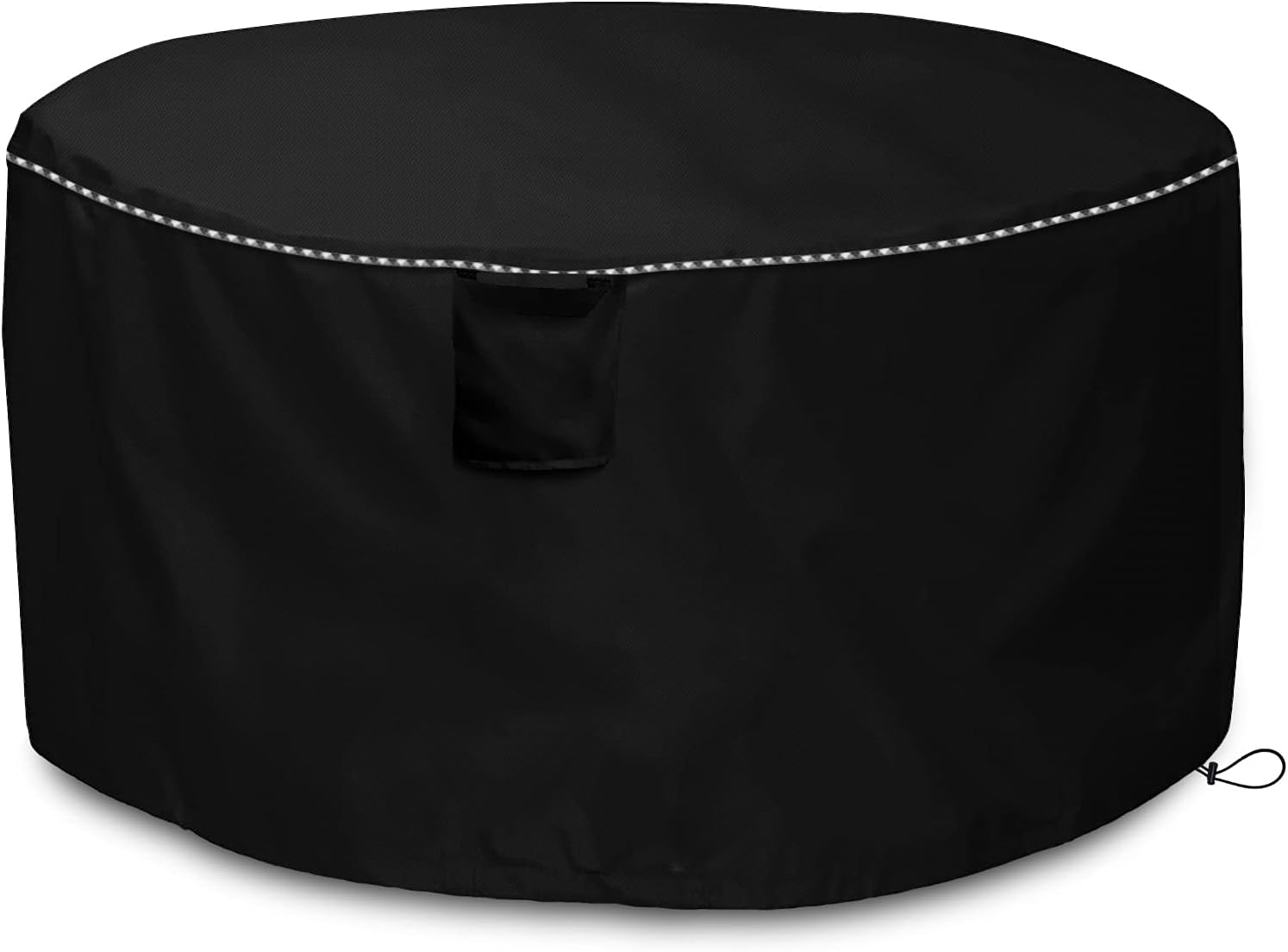 Round Deck Boxes Covers,Round Outdoor Storage Table Deck Box Cover (Black,28in): Kitchen & Dining