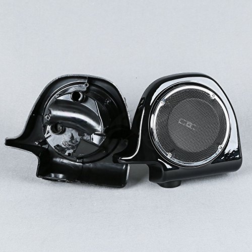 XFMT Lower Vented Fairing 6.5" Speakers Grill & Box Pods Compatible with Harley Davidson Touring Models FLT, FLHT, FLHTCU, FLHRC, Road King, Street Glide, Electra Glide, Ultra-Classic 1988-2013 - Thumbnail 5