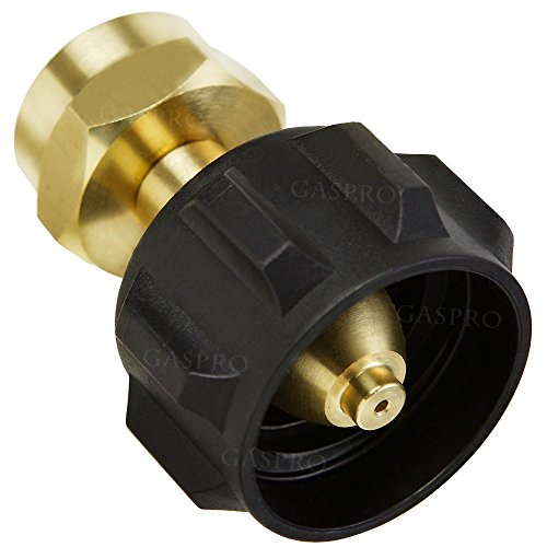 GASPRO Propane Refill Adapter LP Gas Cylinder Tank Coupler-Fits QCC1/Type1 Propane Tank and 1 LB Throwaway Disposable Cylinder-100% Solid Brass Accessory